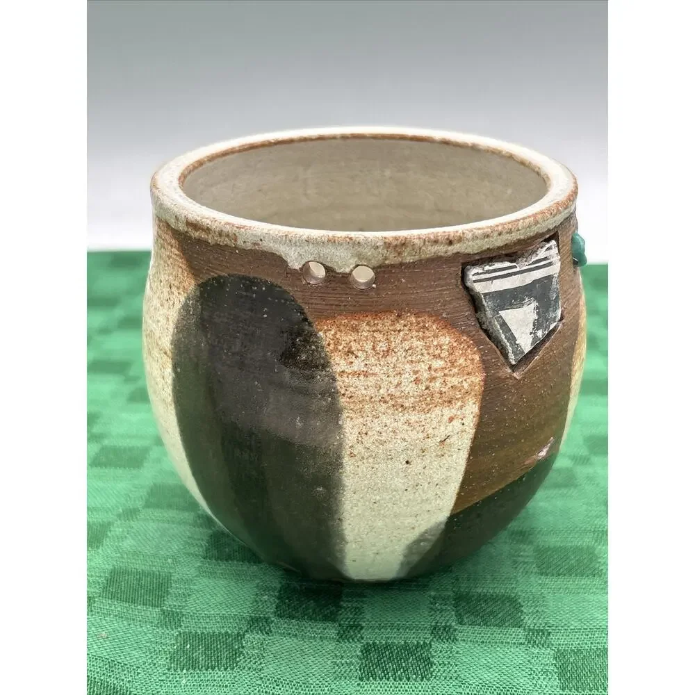 Studio Artist Signed Handmade Pottery Small Pot Signed Zweiger